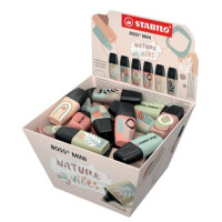 STABILO Textmarker BOSS MINI Naturevibes, 50er Korbdisplay
