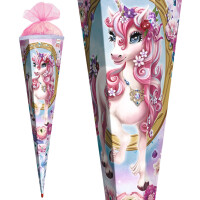 ROTH Schultüte "Einhorn Beauty", eckig, 850 mm, Glitter