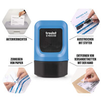 trodat Nachfülltinte für Datenschutz-Rollenstempel, schwarz
