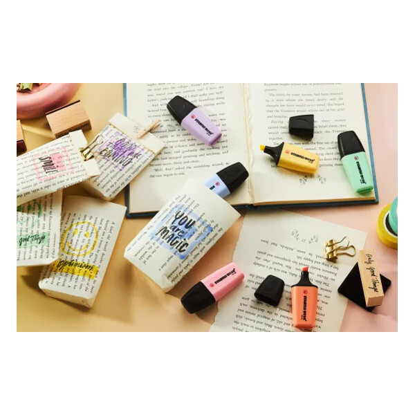 STABILO Textmarker BOSS MINI Pastel, 3er Kartonetui