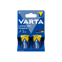 VARTA Alkaline Batterie Longlife Power, Baby (C), 2er