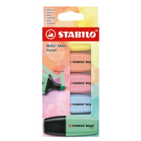 STABILO Textmarker BOSS MINI Pastel, 6er Kartonetui