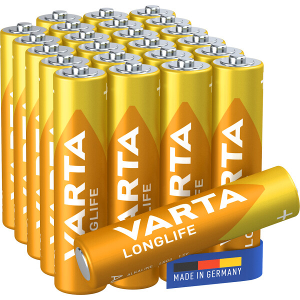 VARTA Alkaline Batterie Longlife, Micro AAA, 12er
