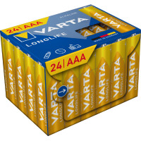 VARTA Alkaline Batterie Longlife, Micro AAA, 12er