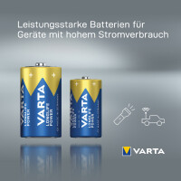 VARTA Alkaline Batterie Longlife Power, Baby (C), 4er