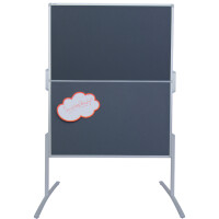 FRANKEN Moderationstafel PRO, klappbar, Filz blau