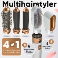 PROFI CARE 4in1 Multihairstyler PC-HAS 3132, weiß rosé