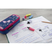 EBERHARD FABER Schlamper-Etui Schmetterling, pink blau