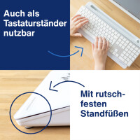 magnetoplan Glasboard Schreibtisch-Organizer, weiß