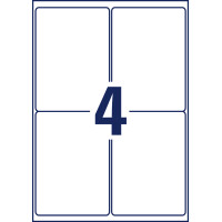 AVERY Zweckform Wetterfeste Versand-Etiketten, 99,1 x 139 mm