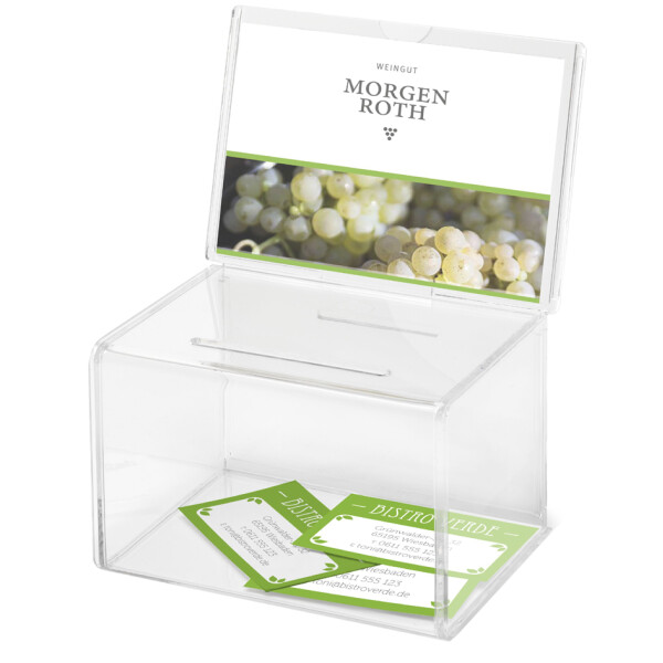deflecto Aktionsbox, aus Acryl, glasklar