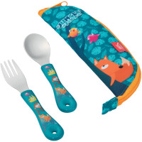 Maped PICNIK Besteck-Set JUNGLE FEVER, 3-teilig, türkis