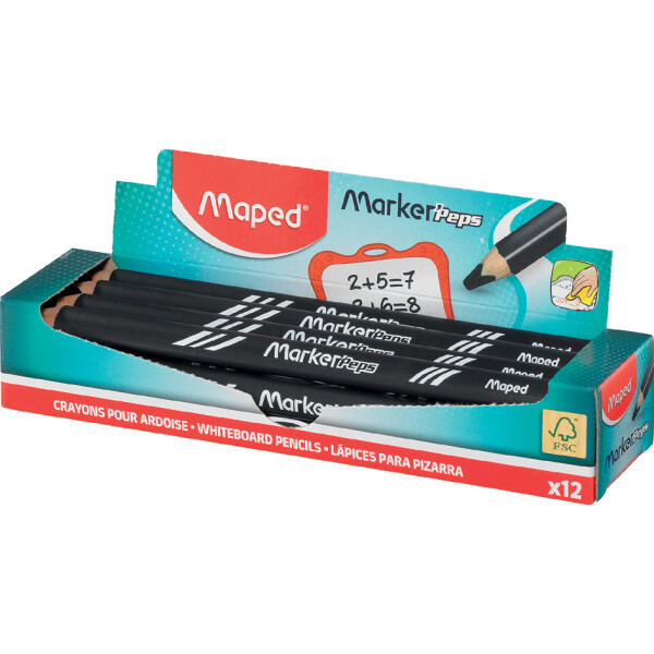 Maped Whiteboard-Marker MarkerPeps, schwarz, 12er Display