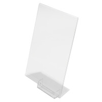 deflecto Tischaufsteller mit Visitenkartenfach, DIN A4 hoch