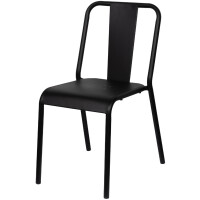 PAPERFLOW Outdoor-Besucherstuhl ARTY, 2er Set, schwarz