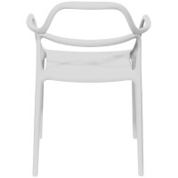 PAPERFLOW Outdoor-Besucherstuhl NOVA, 2er Set, weiß