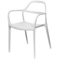 PAPERFLOW Outdoor-Besucherstuhl NOVA, 2er Set, weiß