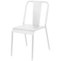 PAPERFLOW Outdoor-Besucherstuhl ARTY, 2er Set, weiß