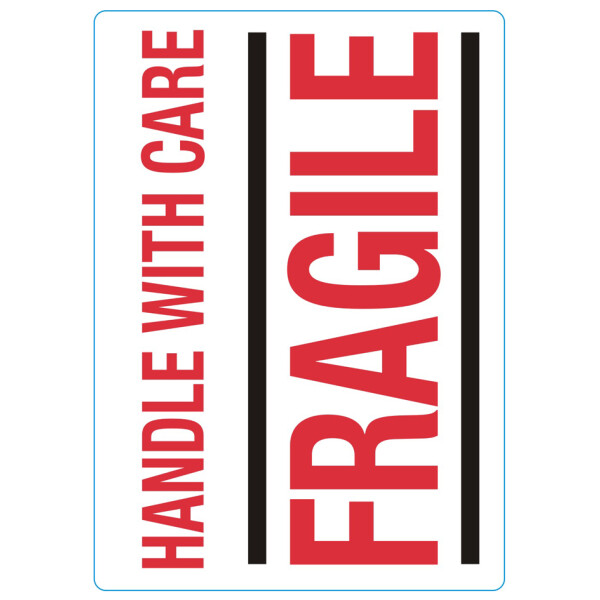rillprint Hinweisetiketten "HANDLE WITH CARE FRAGILE"