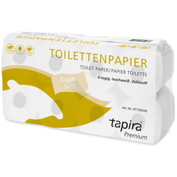 Tapira Toilettenpapier Plus, 2-lagig, weiß