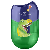 FABER-CASTELL Doppelspitzdose "Dino", grün...