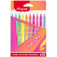 Maped Fasermaler NEON, 10er Kartonetui
