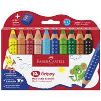 FABER-CASTELL Dreikant-Buntstift Grippy, 16er Kartonetui