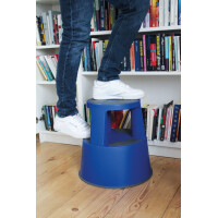 WEDO Rollhocker SuperStep, aus Kunststoff, blau RAL 5002