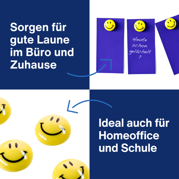 magnetoplan Haftmagnet "Smiley", Durchmesser: 40 mm