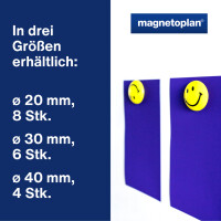 magnetoplan Haftmagnet "Smiley", Durchmesser: 40 mm