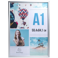 EXACOMPTA Plakatrahmen, DIN A3, silber eloxiert