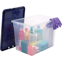 Fellowes Aufbewahrungsbox BANKERS BOX, 64 Liter, transparent