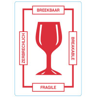 rillprint Hinweisetiketten "BREAKABLE"