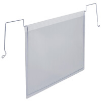 DURABLE Drahtbügeltasche, A4 quer, aus PP, transparent