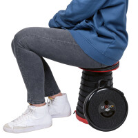 WEDO Teleskop-Hocker SITTOGO NXT, aus Kunststoff, rot