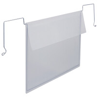 DURABLE Drahtbügeltasche mit Klappe, A5 quer, aus PP