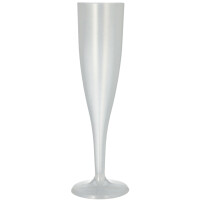 PAPSTAR Mehrweg-Sektglas PP, 0,1 l, transluzent, 10er