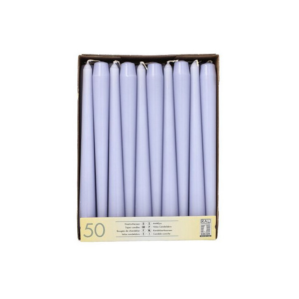 STARPAK Leuchterkerzen, 22 mm, olivgrün, 50er Pack