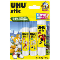 UHU Klebestift stic SONIC, 21 g + 2x 8,2 g, Blister