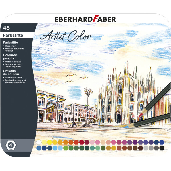 EBERHARD FABER Hexagonal-Buntstift Artist Color, 24er Etui