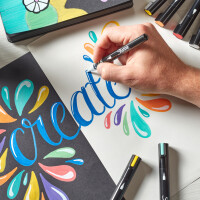 Sharpie Kreativmarker ACRYLIC, Pinselspitze,...