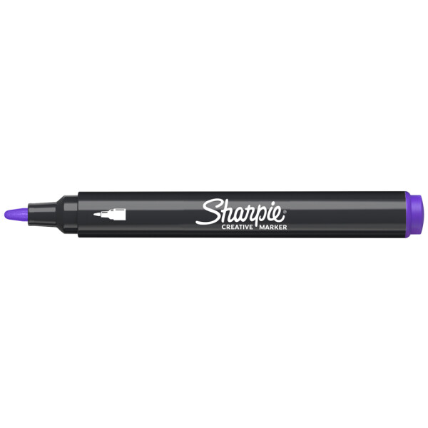 Sharpie Kreativmarker ACRYLIC, Rundspitze, rot