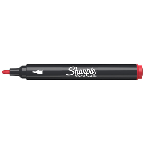 Sharpie Kreativmarker ACRYLIC, Rundspitze, weiß