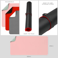 deflecto Schreibunterlage, 1.200 x 600 mm, schwarz rot