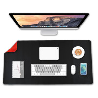 deflecto Schreibunterlage, 800 x 400 mm, schwarz rot