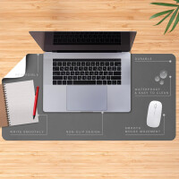 deflecto Schreibunterlage, 1.200 x 600 mm, minze rosa