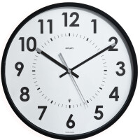 CEP Orium Funkwanduhr Abyliss, Quarzuhr, lautlos, schwarz