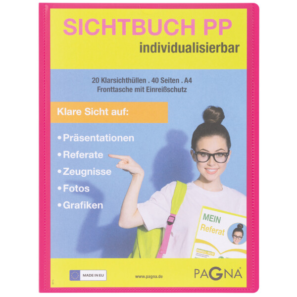 PAGNA Präsentations-Sichtbuch "School", DIN A4, hellblau