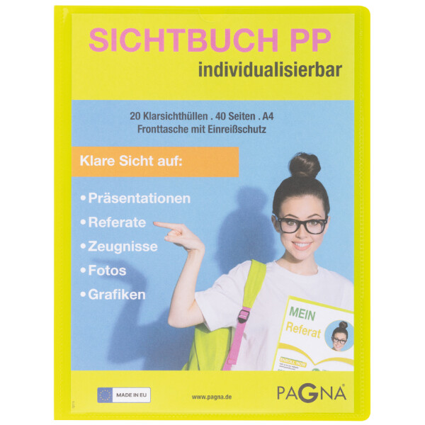 PAGNA Präsentations-Sichtbuch "School", DIN A4, hellblau