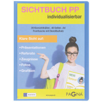 PAGNA Präsentations-Sichtbuch "School", DIN A4, hellblau